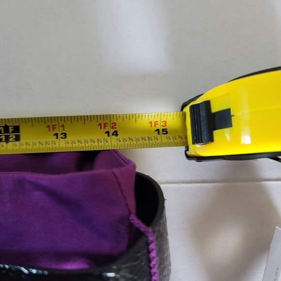 Worthington Purple Pencil Pleated Back Skirt with Belt Size 8 - Picture 6 of 7